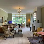Manor House Overlooking Fields And Garden *