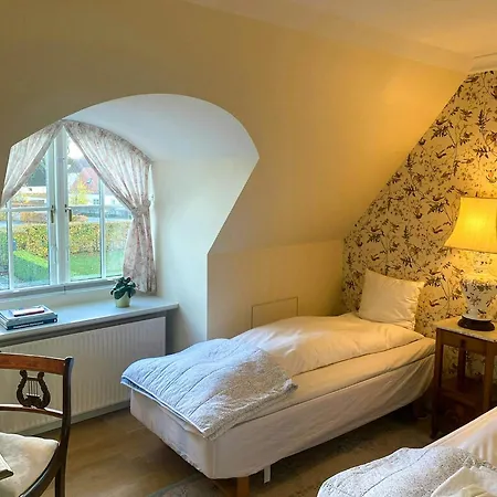 Manor House Overlooking Fields And Garden *