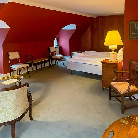 Manor House Overlooking Fields And Garden